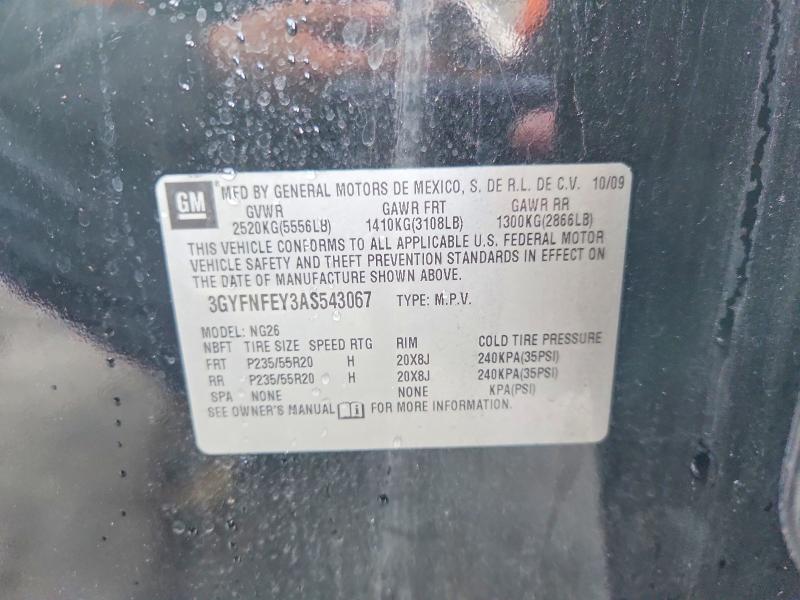Продажа на аукционе авто 2010 Cadillac Srx, vin: 3GYFNFEY3AS543067, номер лота: 48197246