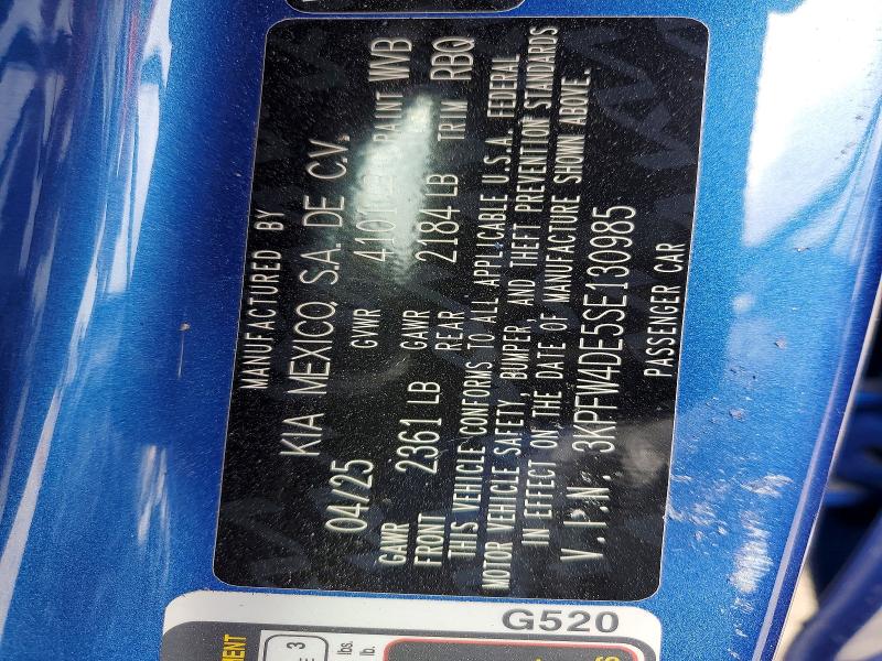 Продажа на аукционе авто 2025 Kia K4, vin: 3KPFW4DE5SE130985, номер лота: 51086676