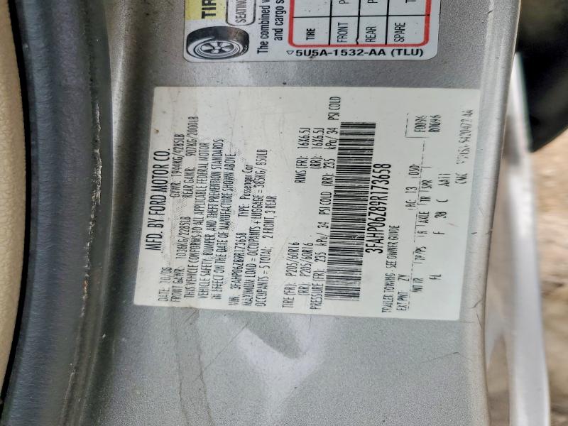 Aukcja sprzedaży 2009 Ford Fusion, vin: 3FAHP06Z89R173658, numer aukcji: 49858176