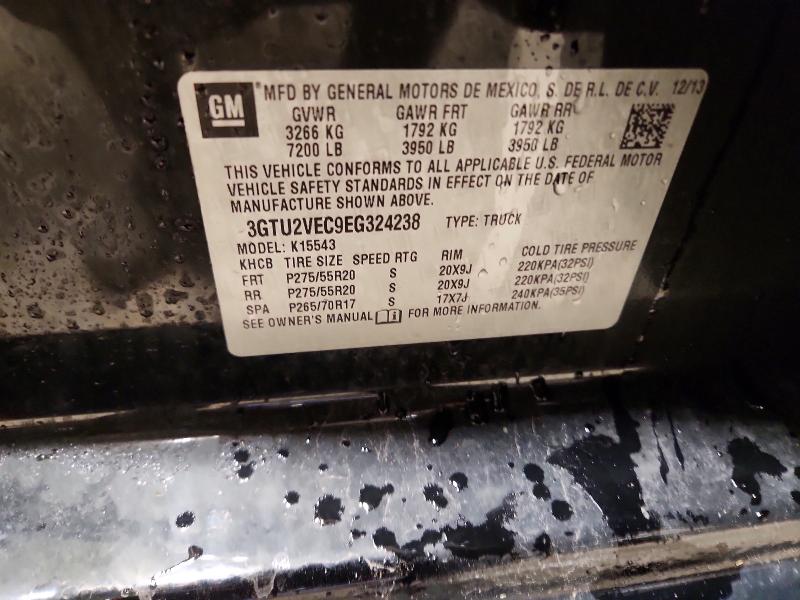 Продаж на аукціоні авто 2014 Gmc Sierra, vin: 3GTU2VEC9EG324238, номер лоту: 47416016