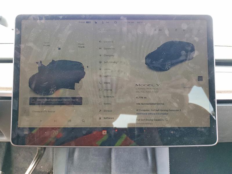 Aukcja sprzedaży 2022 Tesla Model Y, vin: 7SAYGDEE5NF510740, numer aukcji: 50102986