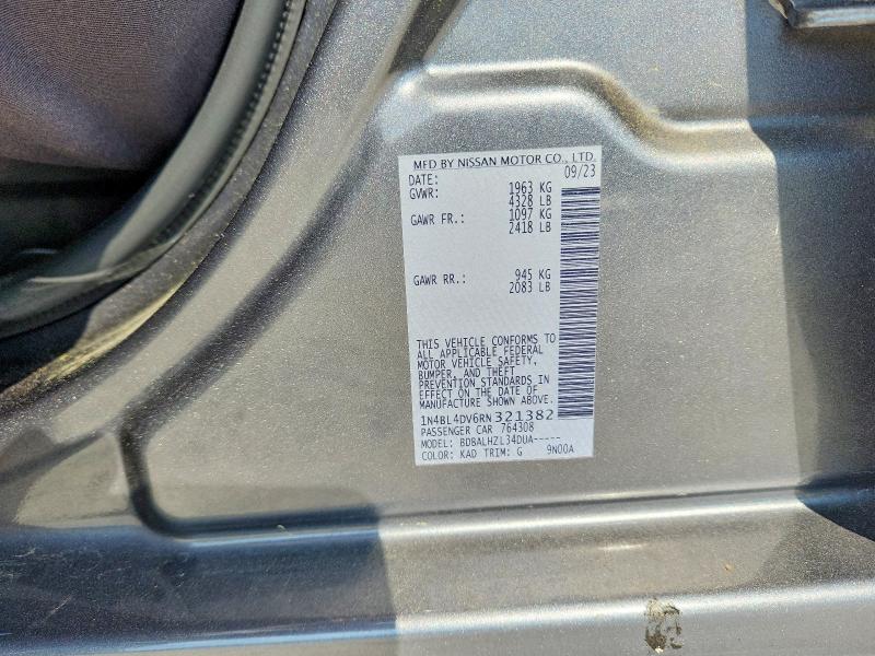 Продаж на аукціоні авто 2024 Nissan Altima, vin: 1N4BL4DV6RN321382, номер лоту: 50854526