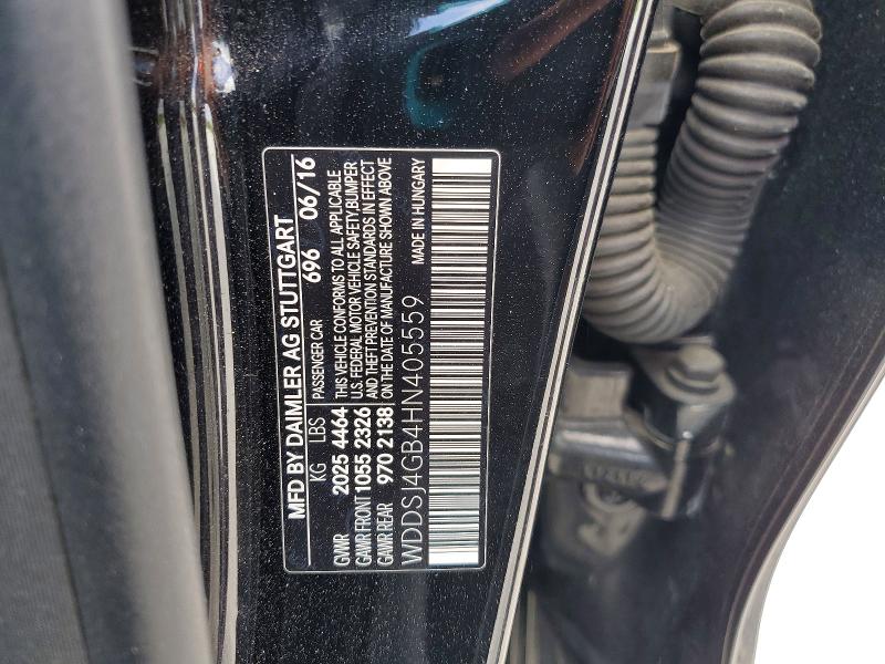Aukcja sprzedaży 2017 Mercedes-benz Cla, vin: WDDSJ4GB4HN405559, numer aukcji: 48493916