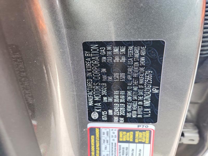 50931736 :رقم المزاد ، KNDJN2A2XG7256679 vin ، 2016 Kia Soul مزاد بيع