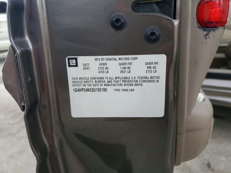 2002 Buick Lesabre მანქანა იყიდება აუქციონზე, vin: 1G4HP54K62U150189, აუქციონის ნომერი: 51029446