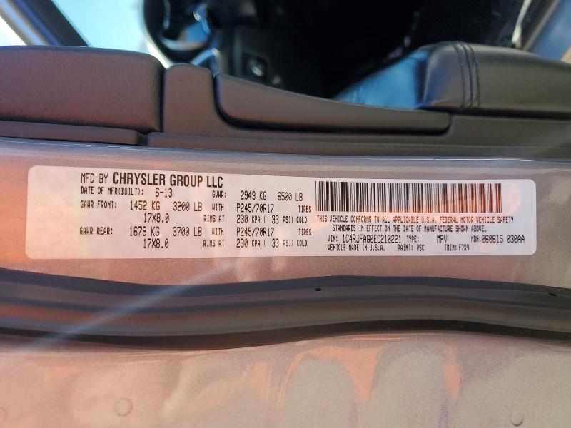 49367926 :رقم المزاد ، 1C4RJFAG0EC210221 vin ، 2014 Jeep Grand Cherokee مزاد بيع