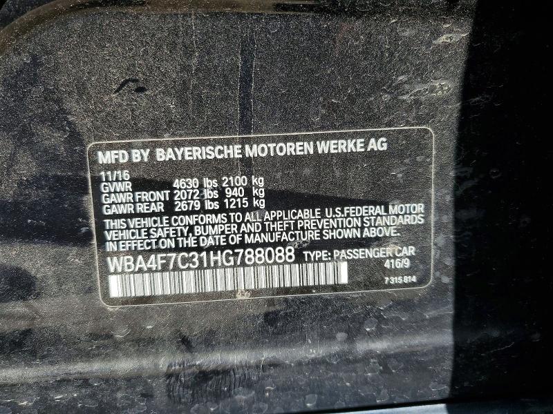 Продажа на аукционе авто 2017 Bmw 430i, vin: WBA4F7C31HG788088, номер лота: 51775296