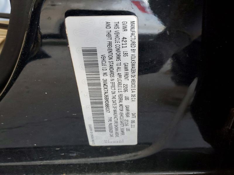 Aukcja sprzedaży 2011 Volkswagen Jetta, vin: 3VWDX7AJ6BM388037, numer aukcji: 49880826