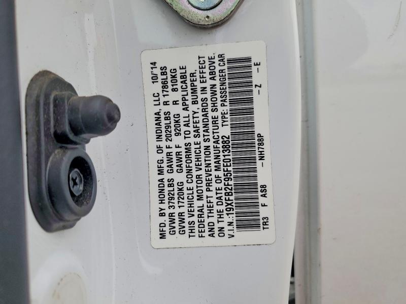 Aukcja sprzedaży 2015 Honda Civic, vin: 19XFB2F95FE013882, numer aukcji: 51507836