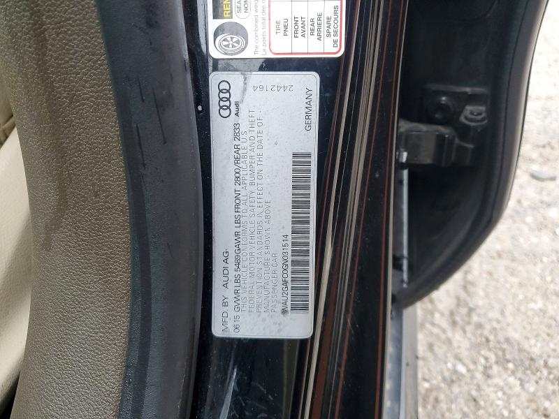 51595756 :رقم المزاد ، WAU2GAFC0GN031514 vin ، 2016 Audi A7 مزاد بيع