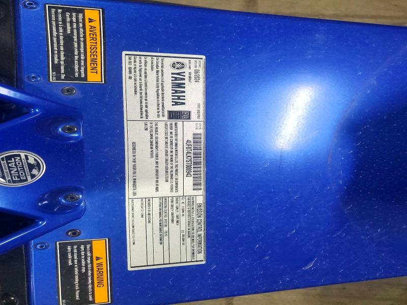 51660126 :رقم المزاد ، 4UF8T4LK7ST000943 vin ، 2025 Yamaha Sidewinder Srx Le Eps مزاد بيع