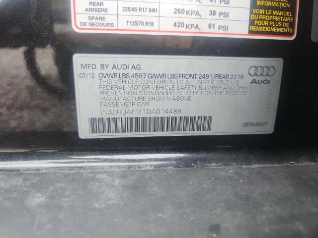 51404836 :رقم المزاد ، WAUKJAFM1DA014489 vin ، 2013 Audi A3 مزاد بيع