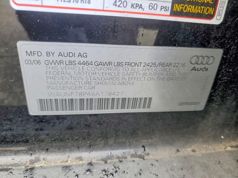 Продажа на аукционе авто 2006 Audi A3, vin: WAUNF78P46A178427, номер лота: 50099176