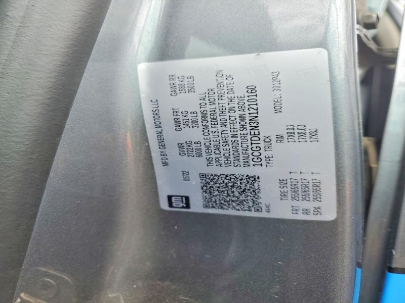 Продаж на аукціоні авто 2022 Chevrolet Colorado, vin: 1GCGTDEN3N1210160, номер лоту: 51146266