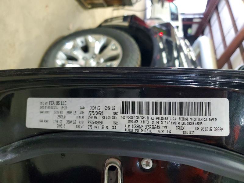 50186636 :رقم المزاد ، 1C6RR7PT3FS736649 vin ، 2015 Ram 1500 مزاد بيع