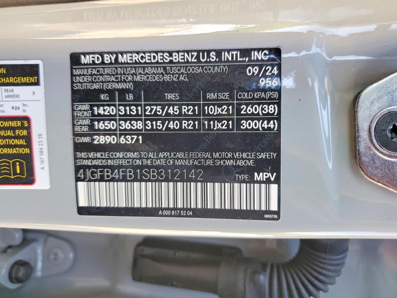 Aukcja sprzedaży 2025 Mercedes-benz Gle, vin: 4JGFB4FB1SB312142, numer aukcji: 48242446