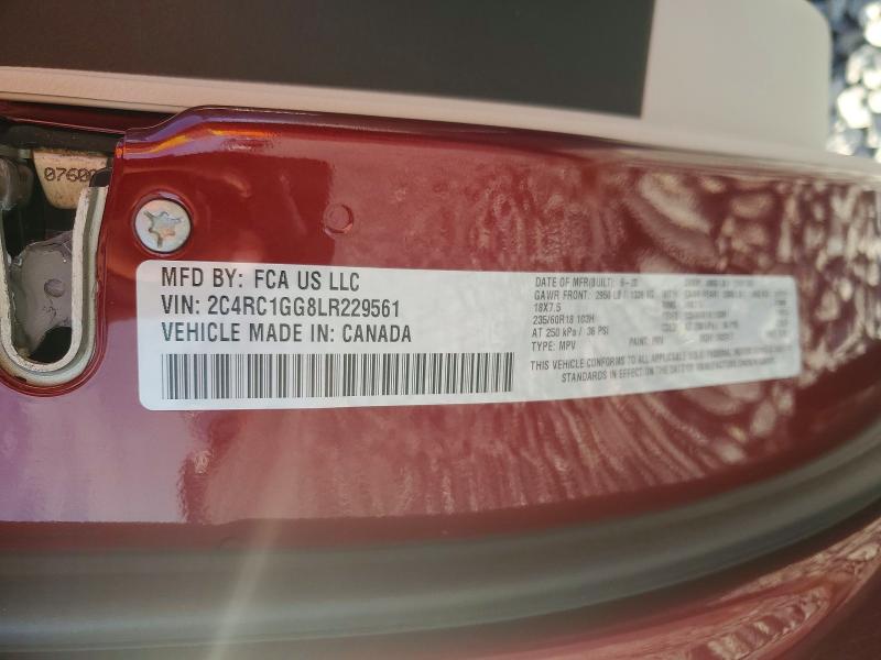 Aukcja sprzedaży 2020 Chrysler Pacifica, vin: 2C4RC1GG8LR229561, numer aukcji: 50485246
