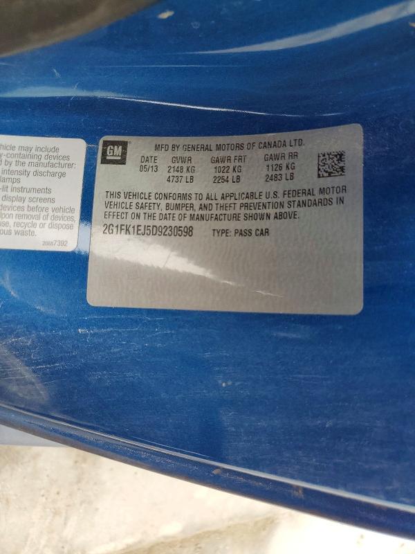 2013 Chevrolet Camaro მანქანა იყიდება აუქციონზე, vin: 2G1FK1EJ5D9230598, აუქციონის ნომერი: 51152126