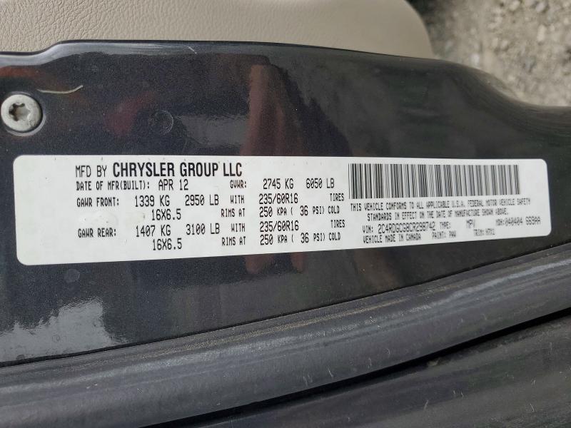 Aukcja sprzedaży 2012 Dodge Grand Caravan, vin: 2C4RDGCG8CR298742, numer aukcji: 48873736