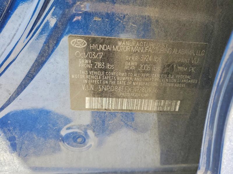 Aukcja sprzedaży 2018 Hyundai Elantra, vin: 5NPD84LFXJH280936, numer aukcji: 50598406