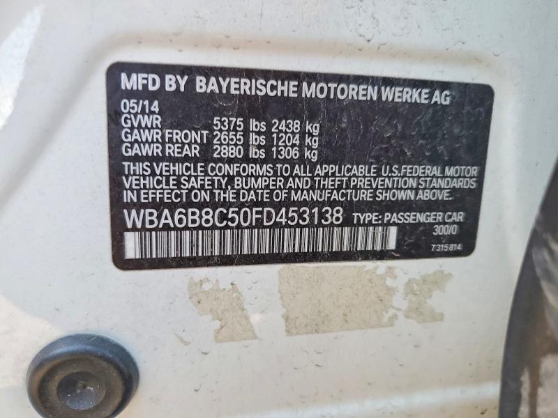 Продажа на аукционе авто 2015 Bmw 640, vin: WBA6B8C50FD453138, номер лота: 49180486