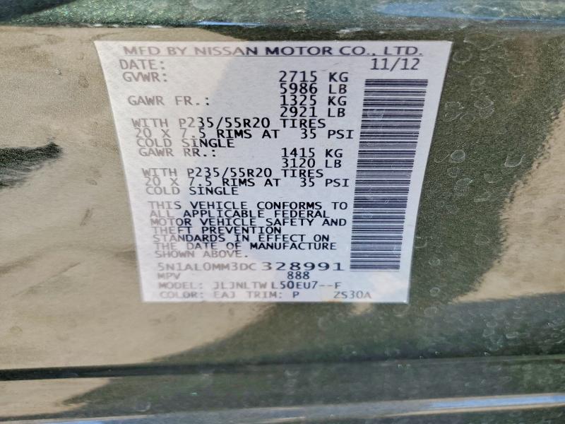 Продажа на аукционе авто 2013 Infiniti Jx35, vin: 5N1AL0MM3DC328991, номер лота: 49937956
