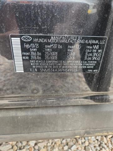 Продажа на аукционе авто 2023 Hyundai Santa Fe, vin: 5NMS34AJ4PH549323, номер лота: 52053946