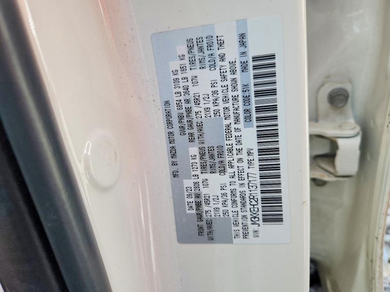 51023766 :رقم المزاد ، JM3KKEHC2R1137177 vin ، 2024 Mazda Cx-90 مزاد بيع
