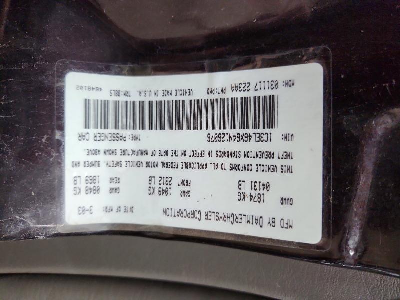 51035166 :رقم المزاد ، 1C3EL46X64N126076 vin ، 2004 Chrysler Sebring مزاد بيع