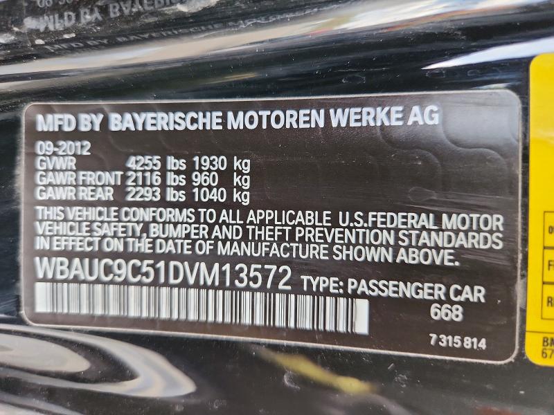 Aukcja sprzedaży 2013 Bmw 135, vin: WBAUC9C51DVM13572, numer aukcji: 49992916