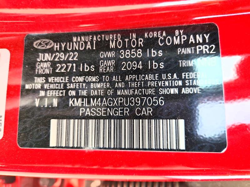 2023 Hyundai Elantra მანქანა იყიდება აუქციონზე, vin: KMHLM4AGXPU397056, აუქციონის ნომერი: 49891056