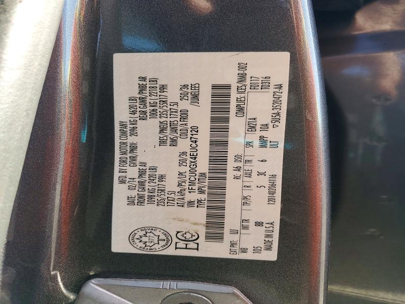 51733006 :رقم المزاد ، 1FMCU0GX4EUC47120 vin ، 2014 Ford Escape مزاد بيع