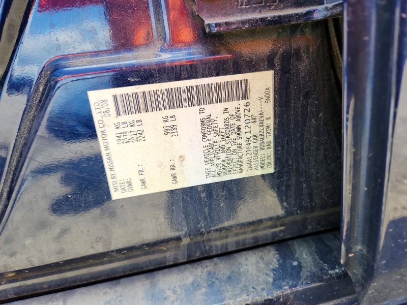 51646526 :رقم المزاد ، 1N4AL21E49C120726 vin ، 2009 Nissan Altima مزاد بيع