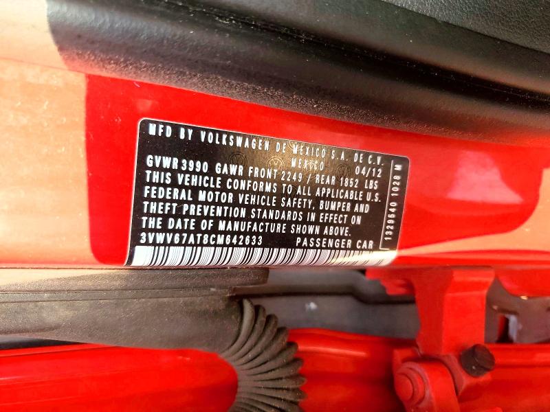 Продаж на аукціоні авто 2012 Volkswagen Beetle, vin: 3VWV67AT8CM642633, номер лоту: 50783396