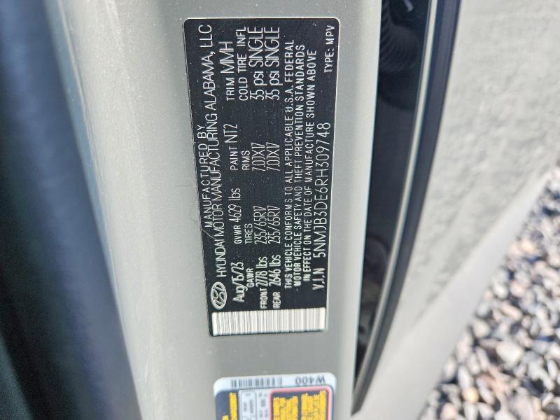 Продаж на аукціоні авто 2024 Hyundai Tucson, vin: 5NMJB3DE6RH309748, номер лоту: 49111586