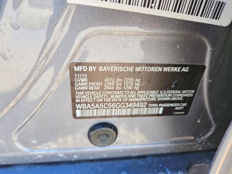 Продаж на аукціоні авто 2016 Bmw 528, vin: WBA5A5C56GG349492, номер лоту: 48699366