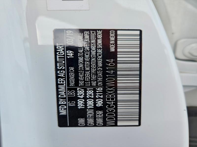 Aukcja sprzedaży 2019 Mercedes-benz A, vin: WDD3G4EBXKW014164, numer aukcji: 48334626