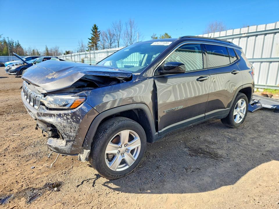 51477106 :رقم المزاد ، 3C4NJDBB2NT213826 vin ، 2022 Jeep Compass مزاد بيع