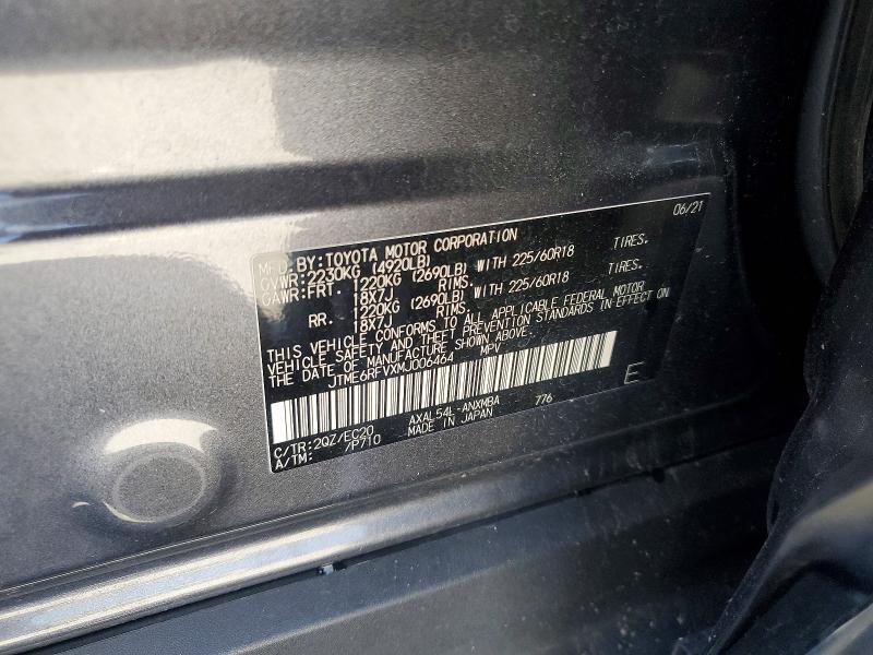Продаж на аукціоні авто 2021 Toyota Rav4, vin: JTME6RFVXMJ006464, номер лоту: 49464186