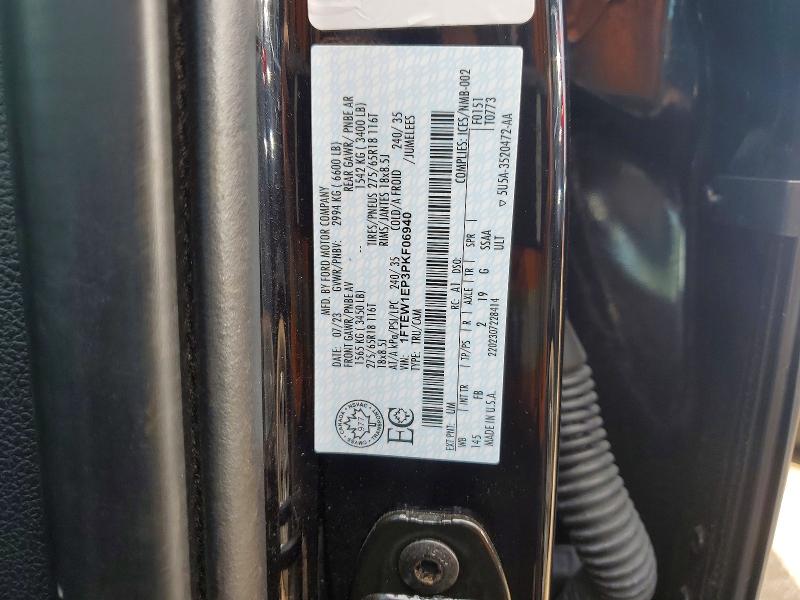2023 Ford F150 მანქანა იყიდება აუქციონზე, vin: 1FTEW1EP3PKF06940, აუქციონის ნომერი: 49894816