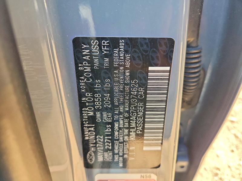 50442406 :رقم المزاد ، KMHLM4AG7PU374625 vin ، 2023 Hyundai Elantra مزاد بيع