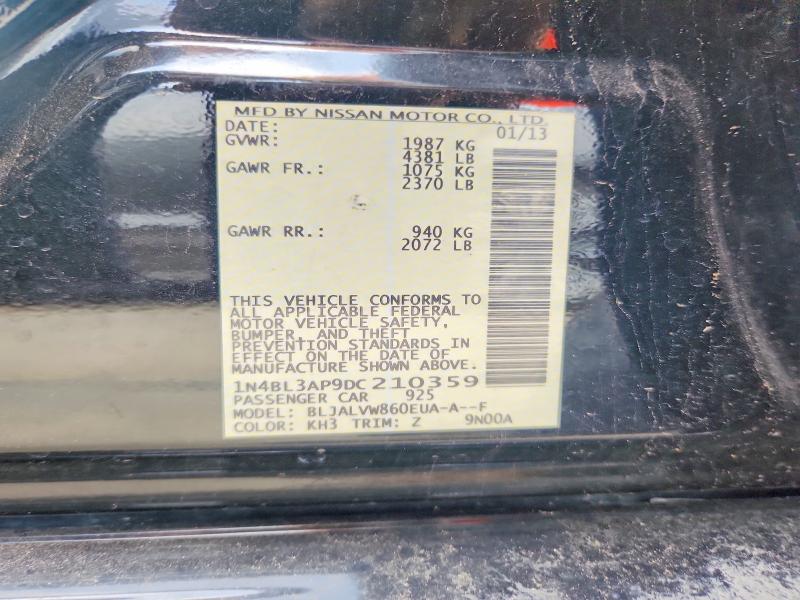 Продажа на аукционе авто 2013 Nissan Altima, vin: 1N4BL3AP9DC210359, номер лота: 50242036