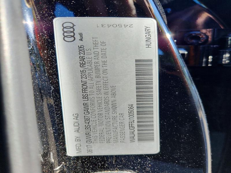2018 Audi A3 მანქანა იყიდება აუქციონზე, vin: WAUAUGFF8J1005064, აუქციონის ნომერი: 49786926