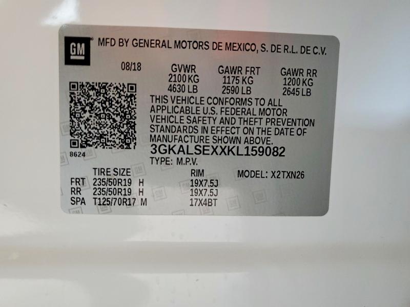 Продажа на аукционе авто 2019 Gmc Terrain, vin: 3GKALSEXXKL159082, номер лота: 48198026