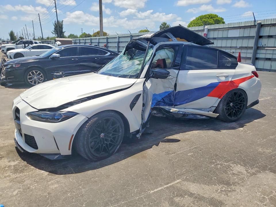 2022 Bmw M3 მანქანა იყიდება აუქციონზე, vin: WBS53AY08NFN04915, აუქციონის ნომერი: 49434206