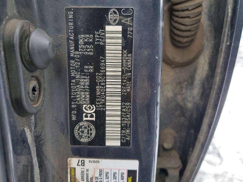 Aukcja sprzedaży 2009 Toyota Matrix, vin: 2T1KU40E89C166947, numer aukcji: 48055266