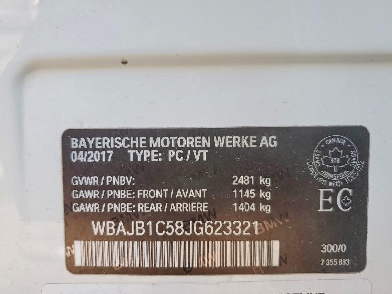Aukcja sprzedaży 2018 Bmw 530xe, vin: WBAJB1C58JG623321, numer aukcji: 49075506