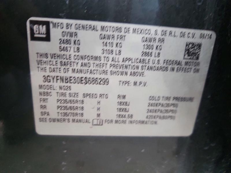 Продажа на аукционе авто 2014 Cadillac Srx, vin: 3GYFNBE30ES686299, номер лота: 49934326