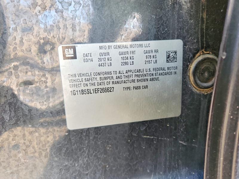 Продажа на аукционе авто 2014 Chevrolet Malibu, vin: 1G11B5SL1EF266627, номер лота: 48850606