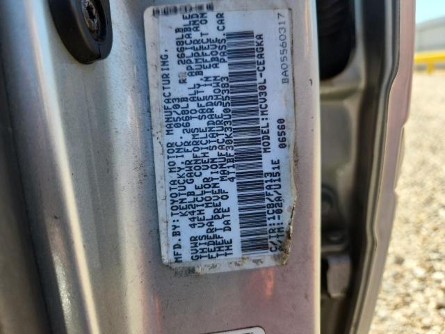 49714376 :رقم المزاد ، 4T1BF30K33U055383 vin ، 2003 Toyota Camry مزاد بيع